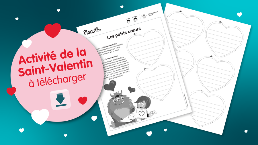 Activité de la Saint-Valentin à imprimer