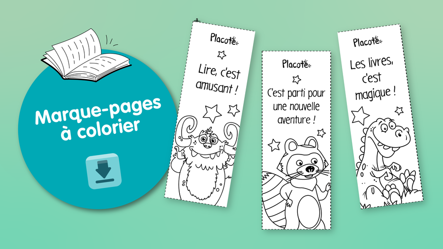Marque-pages à colorier - Vacances d'hiver 2024