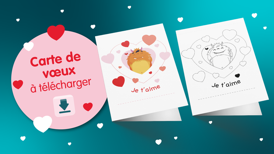 Carte de Saint-Valentin à imprimer