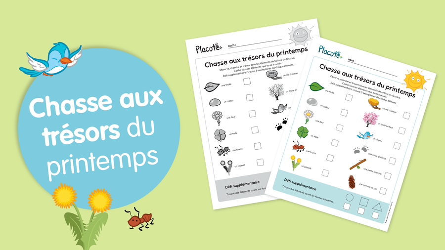 Chasse aux trésors du printemps