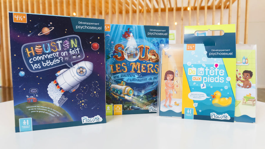 Comment sont conçus les jeux de la collection Développement psychosexuel?