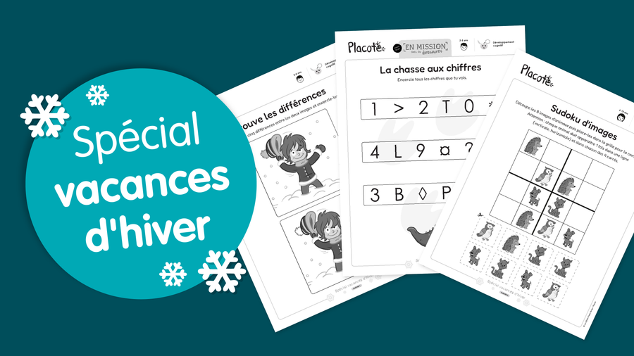 Cahier d'activités pour les vacances d'hiver