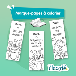 Marque-pages à colorier - Pour petits et grands lecteurs