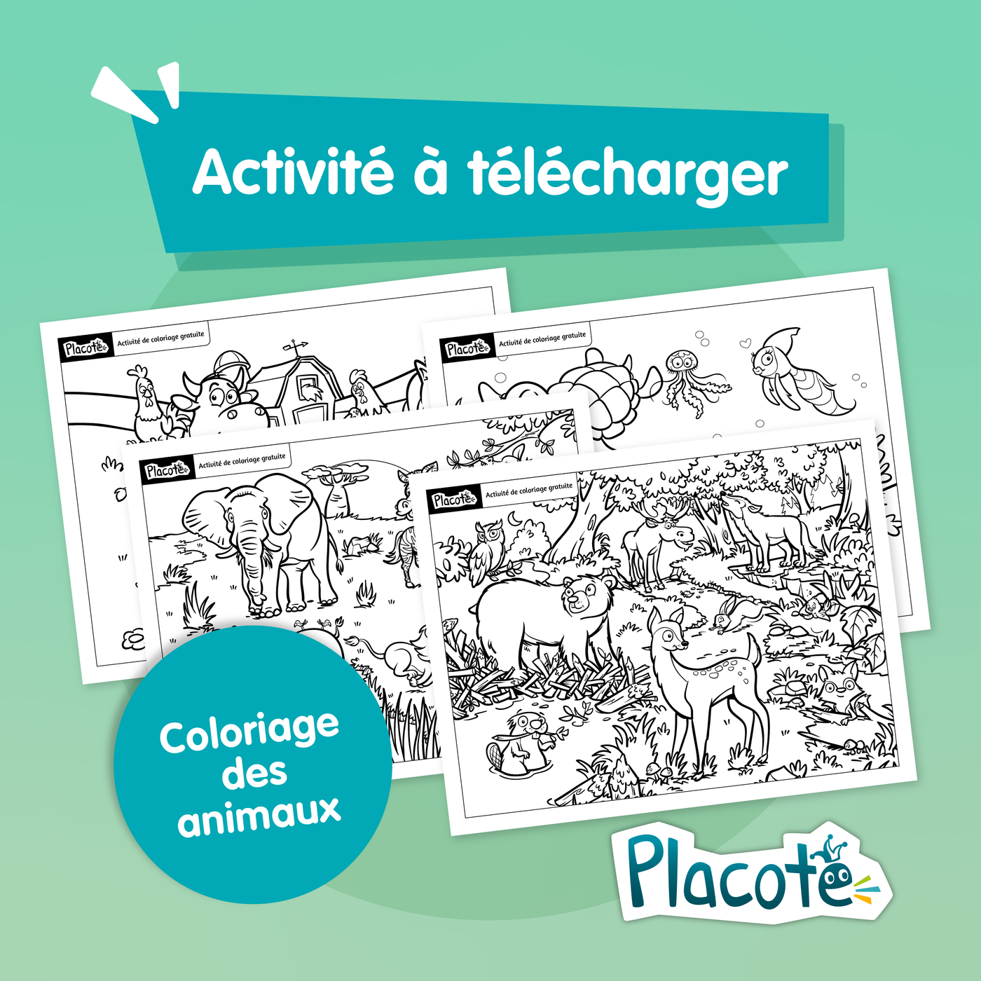 Activité de coloriage - Les animaux